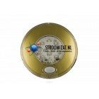 Led Interieurverlichting voorzien warm white licht 12V Goudkleurige rand & schakelaar rond 80